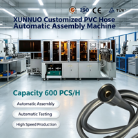 Machine d'assemblage automatique de tuyaux en PVC sur mesure par XUNNUO, système de contrôle PLC 3000W