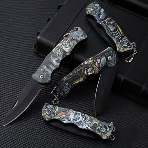 Factory Wholesale OEM Custom 6-inch Length Steel Blade 3D Printed <b>Plastic</b> Handle EDC Mini Tactical Camping Folding <b>Pocket</b> Knife - Product Image 4