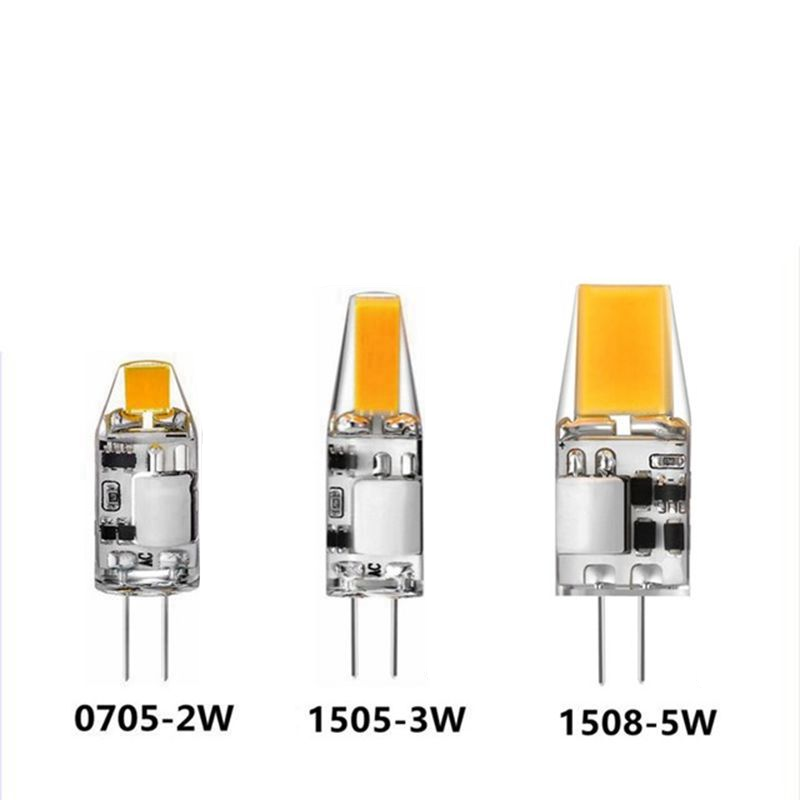 Незатемняемая G4 ACDC12V COB 2 Вт 3 Вт 5 Вт без мерцания маленькая Светодиодная лампа мини-лампа заменяет галогенные лампы