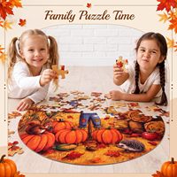 Puzzle rond personnalisable sur le thème de votre choix, 70 pièces, 58*58cm, jouet éducatif, puzzle en papier, impressions personnalisées.