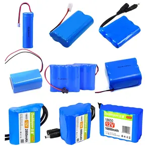 定制电池可充电锂离子锂电池组3.7v 7.4v 12v 18650电池组，用于加湿器和水泵