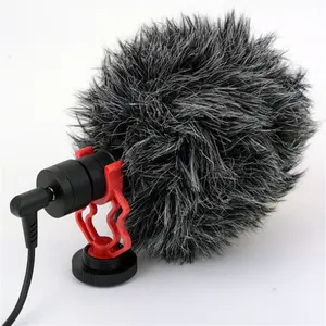 Профессиональный микрофон для записи Vlog 3,5 мм звукосниматель ударное крепление для холодной обуви комплект для DSLR камеры Canon Nikon Sony мобильные телефоны