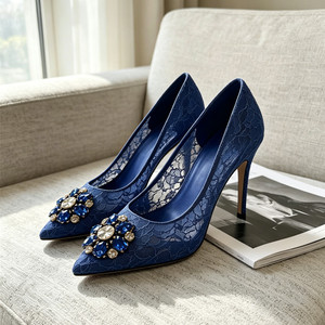 <span class=keywords><strong>Zapatos</strong></span> de Tacón Alto con Punta en Pico y Flores de Pedrería en Color <span class=keywords><strong>Verde</strong></span> <span class=keywords><strong>Esmeralda</strong></span>, <span class=keywords><strong>Zapatos</strong></span> de Vestir de Noche con Malla Transparente para Mujer - Product Image 5