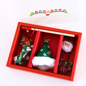 Interactive Eco-Friendly <b>Cat</b> Chew Toy Set Santa Claus Tree Hat <b>Bow</b> <b>Tie</b> <b>Collar</b> Teaser Wand Plush Christmas Pet Toy - Product Image 3