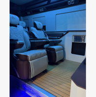 Kit de conversion complet pour fourgon Mercedes Sprinter GZYLC : aménagement intérieur VIP, siège, cloison, mur TV, toit étoilé