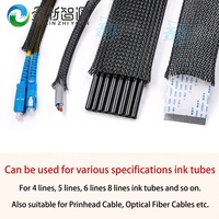 5 M/lot imprimante à jet d'encre Tube d'encre Protection Net Anti-friction tuyau câble de données fibre optique housse de protection