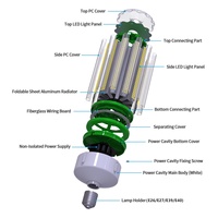 JESLED ampoule LED 20W à 150W économe en énergie ampoule de lampe extérieure ampoules LED E26/E27/B22/E39/E40 140LM/W lumière de maïs LED CE ETL