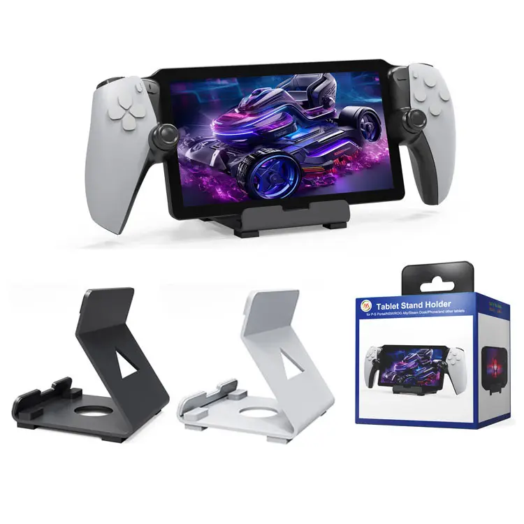 New Portable Metal Desktop Stand for PlayStation Nintendo Steam Deck/GOG Ally/Switch PS5/PS Compatible Gaming Holder