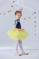 Justaucorps de ballet en coton pour enfants, combinaison de danse tout-en-un, Blanche-Neige, petite fille, princesse, jupe rose, spectacle de maternelle