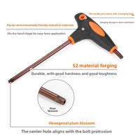 Set Kunci Torx T-Handle Starline Baja S2 Kelas Industri Anti-selip Hex Allen Key