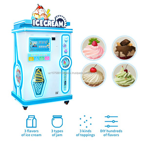 Distributeur automatique de crème glacée YISO, écran tactile bleu, service en libre-service, distributeur de produits surgelés avec plusieurs options de paiement pour centre commercial, parc - Product Image 3