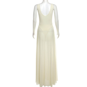 C Roupas Senhoras Bonita Malha Roupas Casual Vestido Spaghetti Strap Elegante Vestido Longo - Product Image 4