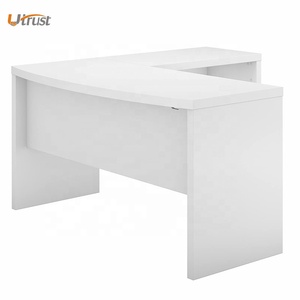 <span class=keywords><strong>L</strong></span> a forma di bianco puro home office portable home office mobili <span class=keywords><strong>antico</strong></span> ufficio contatore scrivania bellezza bianco di affari scrivania di cancelleria - Product Image 5