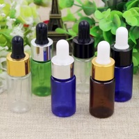 Bouteilles compte-gouttes en plastique PET vides 5ml 10ml 15ml 20ml 30ml 50ml 100ml Bouteille compte-gouttes pour huile essentielle avec pipette