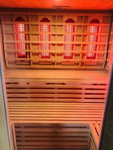 Interior <span class=keywords><strong>de</strong></span> lujo <span class=keywords><strong>de</strong></span> cedro rojo al aire libre Sauna Villa Burning barril Sauna habitación infrarrojo lejano <span class=keywords><strong>onda</strong></span> habitación sudor vapor - Product Image 6