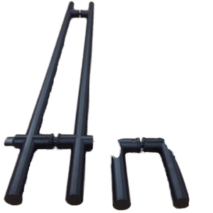 Modern Sliding Glass <strong>Knobs</strong> Steel Wood <strong>Door</strong> Handle Satin for Bathroom Villa Hotel Quality Brass Steel <strong>Door</strong> Handle Low Price - Product Image 1