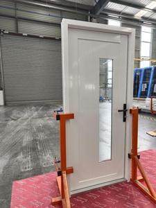 Superhouse Nfrc/Fpa Orkaan Proof Impact Beoordeeld Aluminium Draaideur Aluminium Plaat Deur Aangepaste Kleur Scharnierende Deur - Product Image 6