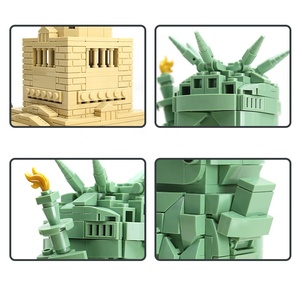 Blocs jouets statue de la mini liberté par la construction prix de gros enfants blocs de construction ensembles déesse pour adultes et enfants plus modèle - Product Image 3
