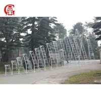 Escalera Trípode de Aluminio Plegable para Trabajos Agrícolas con Pie Ajustable