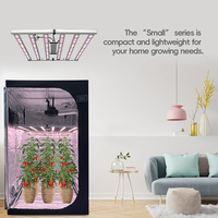 Lampu Tumbuh Tanaman LED 500W Lipat Mini Tenda IP54 Spektrum Penuh UK untuk Bunga dalam Pot
