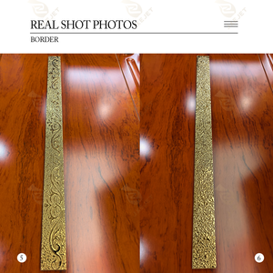 Phật sơn nhà máy giá tốt ánh vàng biên giới bút chì gốm trang trí tường gạch cho những nơi nội thất 40x600mm - Product Image 4