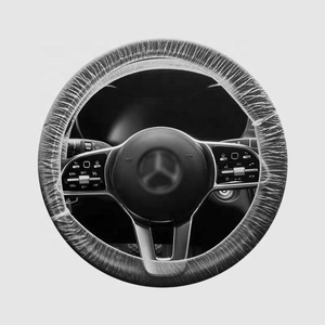 <span class=keywords><strong>Couvre</strong></span>-<span class=keywords><strong>volant</strong></span> universel <span class=keywords><strong>jetable</strong></span> en <span class=keywords><strong>plastique</strong></span> transparent pour <span class=keywords><strong>volant</strong></span> de voiture avec garnitures élastiques - Product Image 2