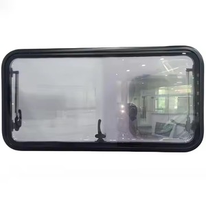 Fenêtre de ventilation pour <span class=keywords><strong>caravane</strong></span> en verre acrylique double vitrage à coins arrondis 1200x500mm certifiée ECE CE avec moustiquaire et pare-soleil - Product Image 4