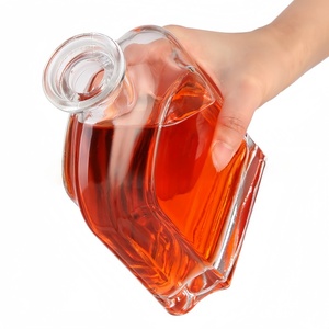 Tùy Chỉnh 500Ml/700Ml Phẳng Vòng Đá Hỏa Tinh Whiskey/Vodka Chai Cho Bao Bì Độc Đáo Màn Hình In Bề Mặt - Product Image 5