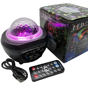Projecteur Laser LED produisant l'image d'un ciel étoilé, lumière d'ambiance, idéal pour une salle de jeu, une chambre à coucher, ou une table de chevet