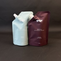 Emballage de soins de la peau rechargeable 250ml - 1L feuille d'aluminium buvant du thé chaud boisson liquide stockage buse sacs bec pochette