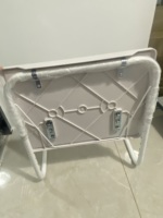 Table basse moderne portable en métal et plastique, réglable, pliable et debout, pour ordinateur portable, facile à installer pour salle à manger, canapé et salon