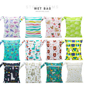 Sac de maillot de bain humide à impression numérique <span class=keywords><strong>pour</strong></span> bébé sac de voyage 20*25cm sac humide étanche à impression personnalisée - Product Image 5