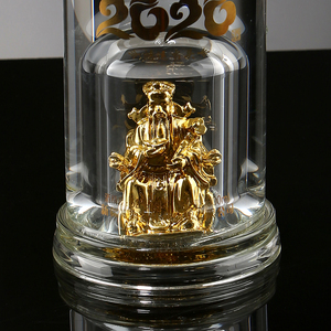 Botella de copa de vino redonda al por mayor 500ml 700ml 750ml para licores <span class=keywords><strong>Vodka</strong></span> con corcho o tapón de rosca calcomanía Manejo de superficie - Product Image 5