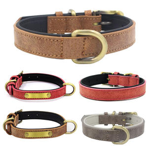 <span class=keywords><strong>Collar</strong></span> de piel sintética suave para perros y gatos, Correa personalizada de lujo, venta al por mayor - Product Image 4