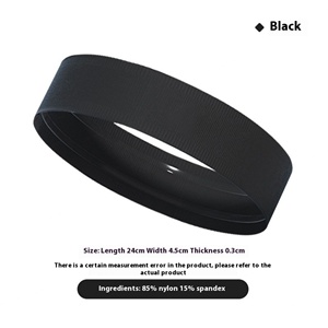 Bandeau de sport disponible, absorbant la transpiration, avec grip anti-dérapant et amortissement, en polyester - Product Image 6