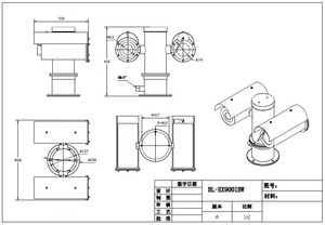 מקורי Hik 2 MP זום IR פיצוץ הוכחת <span class=keywords><strong>PTZ</strong></span> חיצוני <span class=keywords><strong>cctv</strong></span> מצלמה דיור עם מגב - Product Image 2