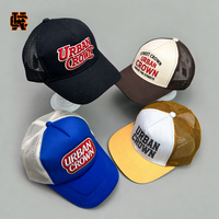 Set de Gorras Trucker para Hombre y Mujer, 4 Piezas, Gorra de Malla con Cierre a Presión, Estilo Urbano, Hip Hop, Vintage, Unisex, con Logotipo Personalizado, Gorra Nueva al por Mayor