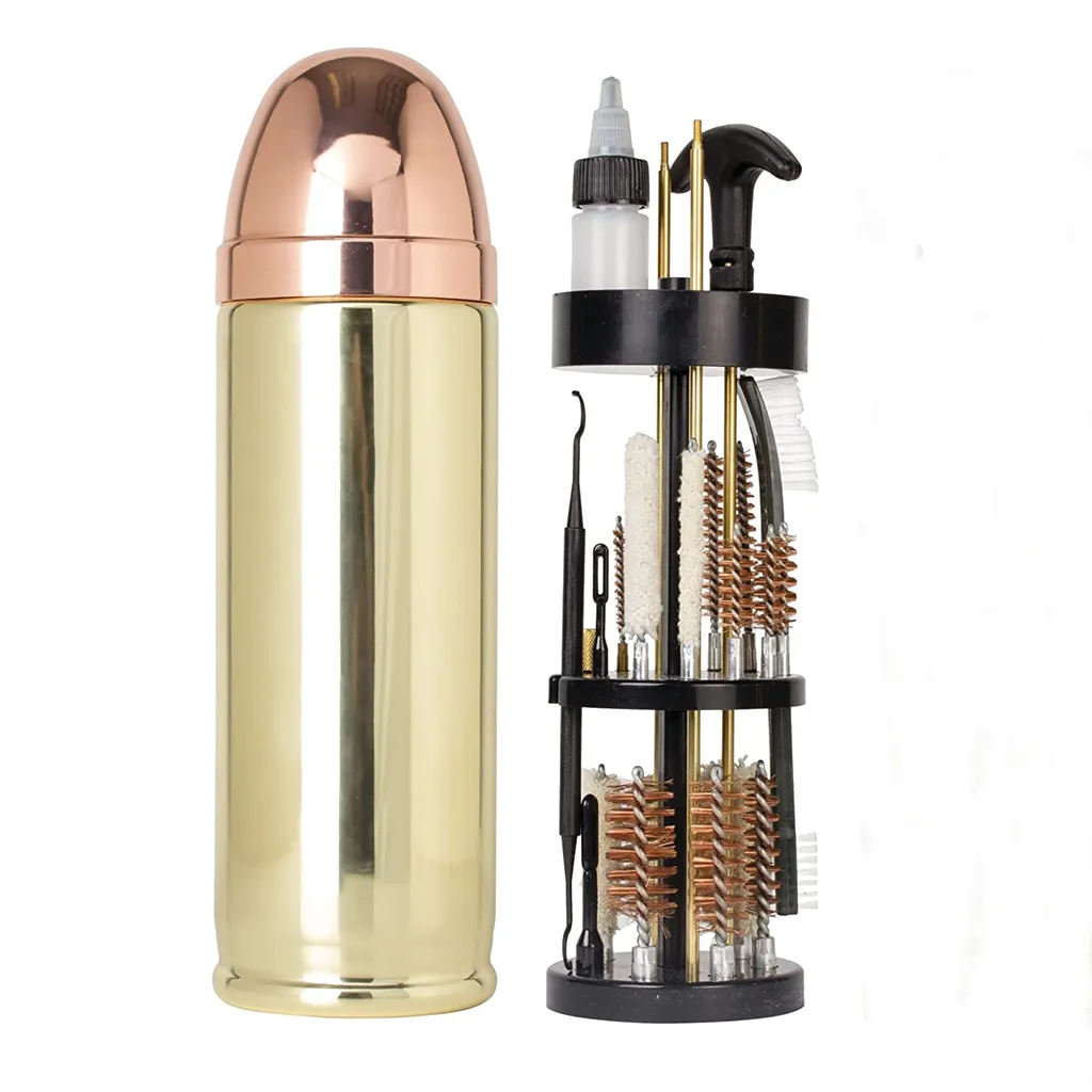 Aluminum Bullet-Shaped Storage Case Cleaning Tools Gun Cleaning Kit