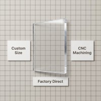 Plaque en acrylique transparente sur mesure PMMA, usinage CNC, découpe laser, panneau transparent multi-épaisseurs pour cloisonnement industriel