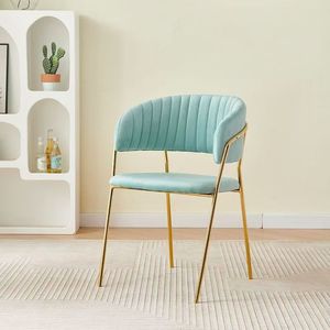 Silla de Comedor de Lujo, Silla de Sofá Mahjong para Oficina de Ventas de Hotel, Salón de Belleza, Silla de Maquillaje para Clientes de Salón de Uñas - Product Image 4