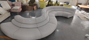 Mới Tối Giản Phong Cách Vải Rắn Hình Cắt Sofa Set Cho Văn Phòng Phòng Tiếp Tân Phòng Khách - Product Image 3