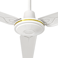 Ventilateur de plafond industriel en fer pur de 56 pouces avec commande murale, stable, idéal pour la maison, le magasin et le lieu de travail – Vente directe usine