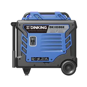 Dinking im lặng Máy phát điện biến tần 8.5kw điện lớn điện cầm tay máy phát điện xăng cho trại nhà chế độ chờ, dk10500ie