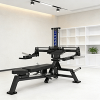 VIGFIT Machine de presse pectorale horizontale à charge par disques de haute qualité avec siège réglable pour entraînement centralisé