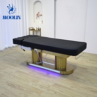 Moolin Offre Spéciale Lits de Beauté Luxe Mobilier de Salon de Beauté Lit 4 Moteurs Électrique Table de Massage Cosmétique Chaise Lit Facial Spa Cils