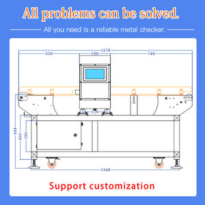 Detector de Metales para Alimentos de Alta Sensibilidad, Máquina Transportadora para Inspección de Seguridad en el Procesamiento de Alimentos, Gran Venta - Product Image 5