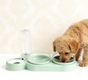 เครื่องให้อาหารและน้ำสัตว์เลี้ยงอัตโนมัติแบบสองช่อง ดีไซน์ป้องกันการกระแทก ความจุ 6 ลิตร ใช้พลังงานจากแบตเตอรี่ วัสดุ PP PC สำหรับแมว สุนัข และการตั้งแคมป์ - Product Image 6