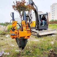 Vente directe usine : Pelle à arbres pour excavatrice, machine de transplantation d'arbres pour chargeuse compacte, pelle hydraulique pour arbres, bêche à arbres