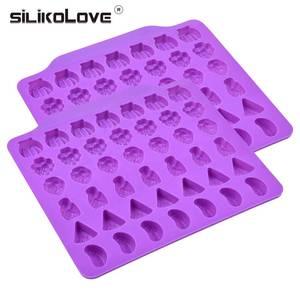 MUYULINS Factory 42-Cavity Fruit-Shaped LFGB Platinum Non-Stick BPA-Free <b>Silicone</b> Jelly Gummy Candy Mold - Product Image 5