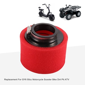 <span class=keywords><strong>Filtre</strong></span> à <span class=keywords><strong>Air</strong></span> GOOFIT 48mm <span class=keywords><strong>Mousse</strong></span> Éponge de Remplacement pour Moto <span class=keywords><strong>Scooter</strong></span> Vélo Dirt Pit ATV GY6 50cc Rouge - Product Image 6
